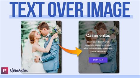 how to add text over image in wordpress elementor