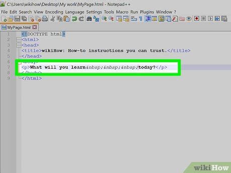how to add text space in html