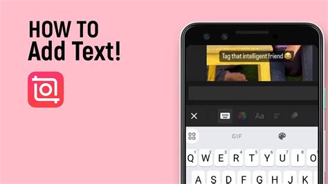 how to add text to inshot video