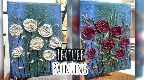how to add texture to acrylic canvas