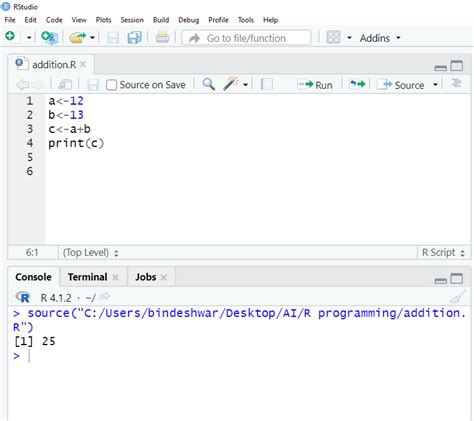 how to add two numbers in r programming