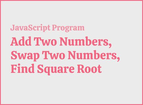 how to add two numbers in root