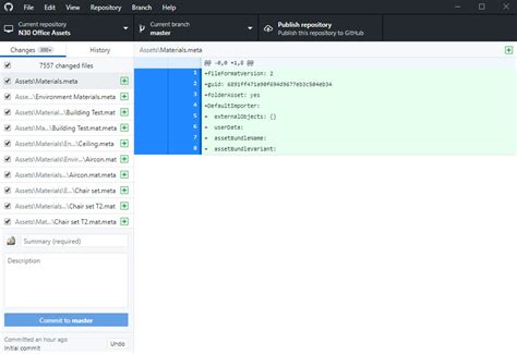 how to add unity project to github repo