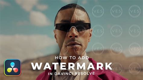 how to add watermark in davinci resolve