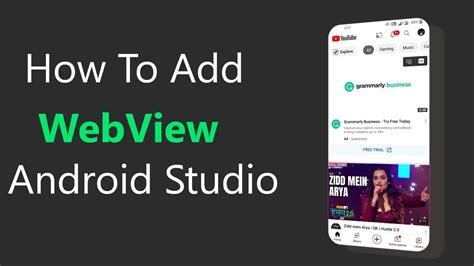 how to add webview in android studio