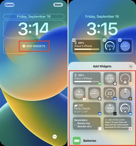 how to add widgets to lock screen iphone 13