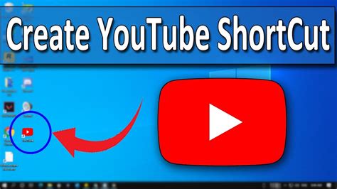 how to add youtube shortcut to desktop