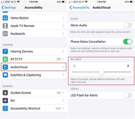 how to adjust audio setting on iphone