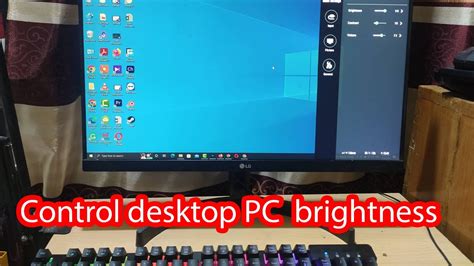 how to adjust brightness on desktop computer