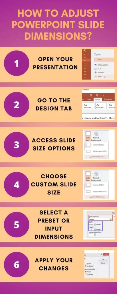 how to adjust dimensions of powerpoint slide
