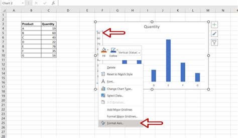 how to adjust graph axis in excel