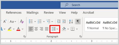 how to adjust line spacing in word on ipad