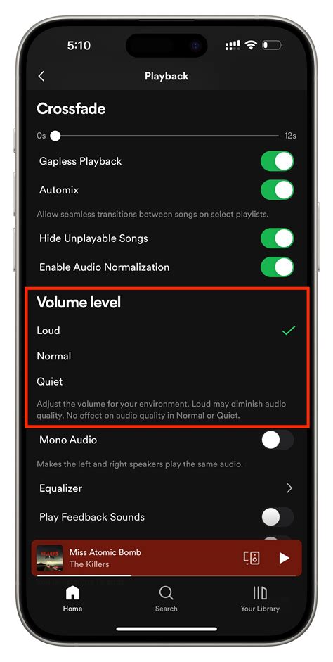 how to adjust spotify volume