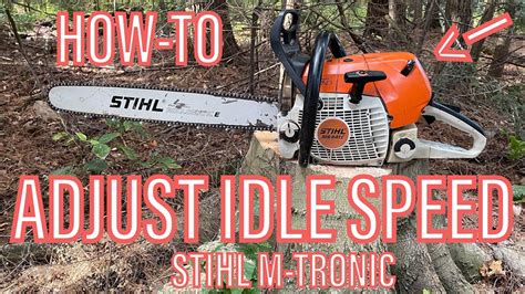 how to adjust stihl idle