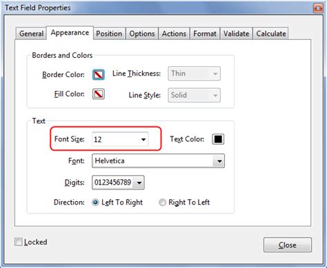 how to adjust text box size in pdf