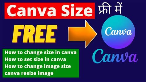 how to adjust the size in canva