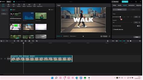 how to adjust time in capcut