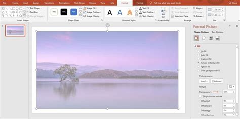 how to adjust transparency in powerpoint