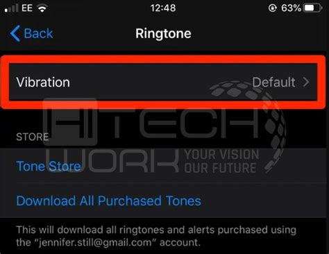 how to adjust vibration intensity on iphone