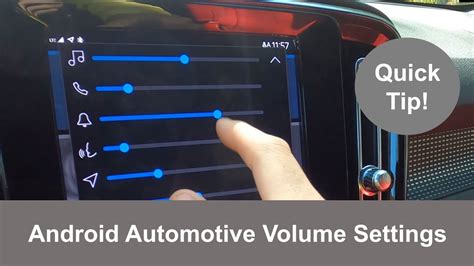 how to adjust volume on android automotive