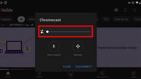 how to adjust volume on chromecast