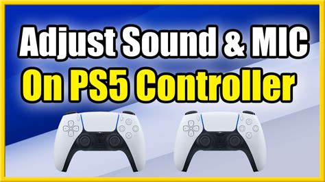 how to adjust volume on ps5 controller