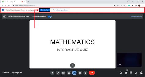 how to advance slides in google meet