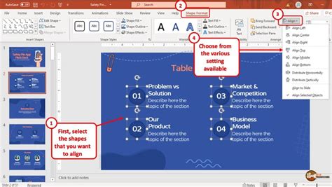 how to align multiple images in powerpoint