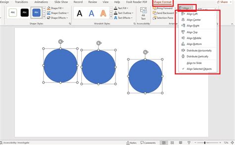 how to align objects in powerpoint