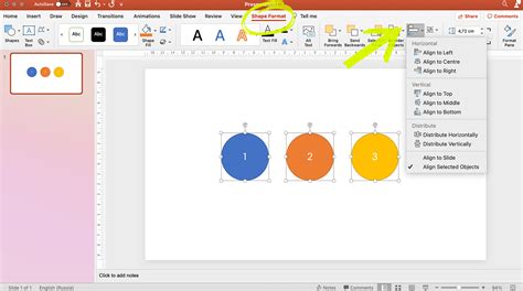 how to align objects on different slides in powerpoint