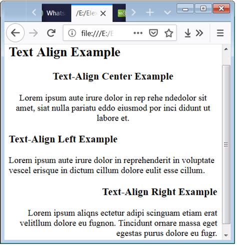how to align text with image in html