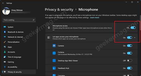 how to allow apps to access microphone windows 11