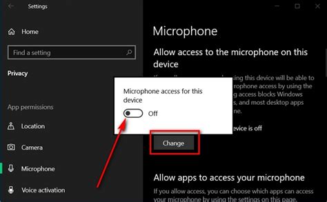 how to allow camera and microphone access on pc