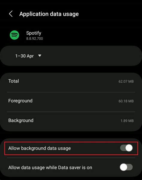 how to allow downloads on mobile data spotify