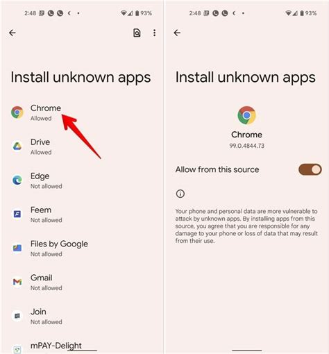 how to allow installation from unknown sources on android tv