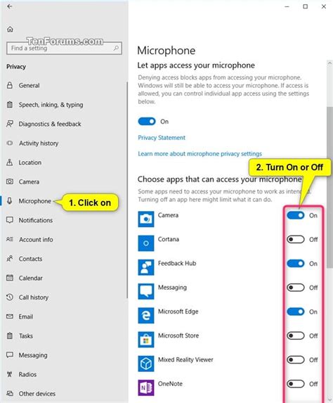 how to allow microphone access on facebook pc windows 10