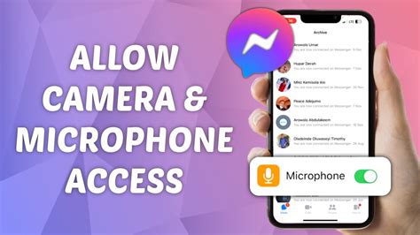 how to allow microphone access on messenger