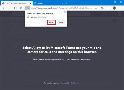 how to allow microsoft teams to access microphone on mac