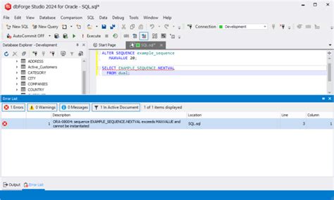 how to alter sequence in oracle sql