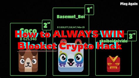 how to always win in blooket crypto hack