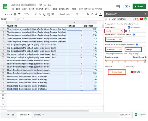 how to analyze likert scale data in google sheets