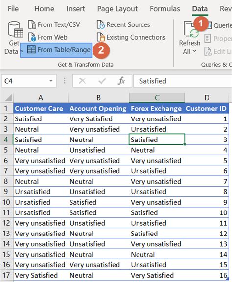 how to analyze multiple choice survey data in excel