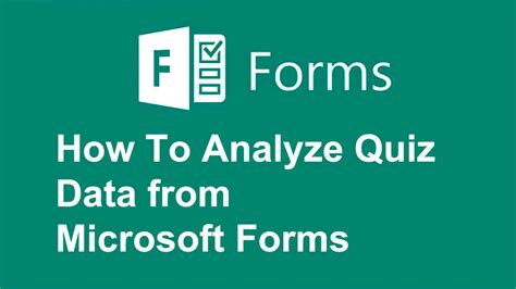 how to analyze results from microsoft forms