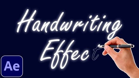 how to animate handwritten text in after effects