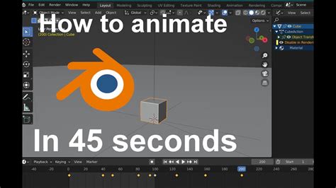 how to animate in blender