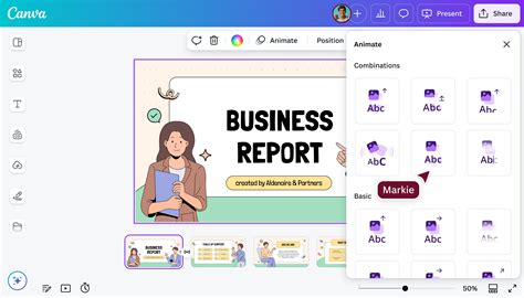 how to animate in canva presentation