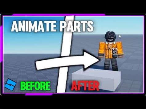 how to animate parts roblox studio