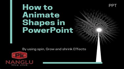 how to animate shapes in powerpoint
