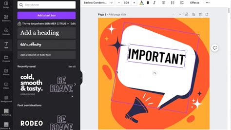 how to animate text in canva line by line
