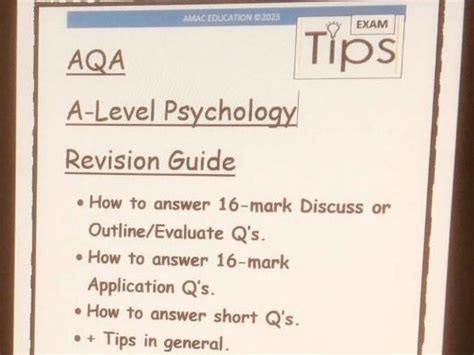 how to answer a 16 marker discuss question in psychology a level